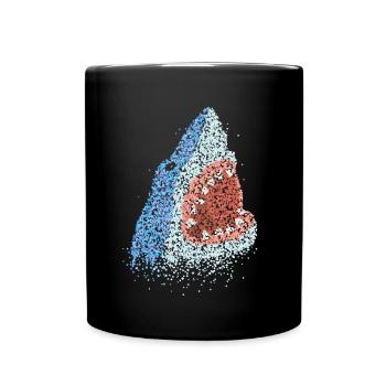 Great White Sharks Shark Lovers - Full Colour Mug - black - Front