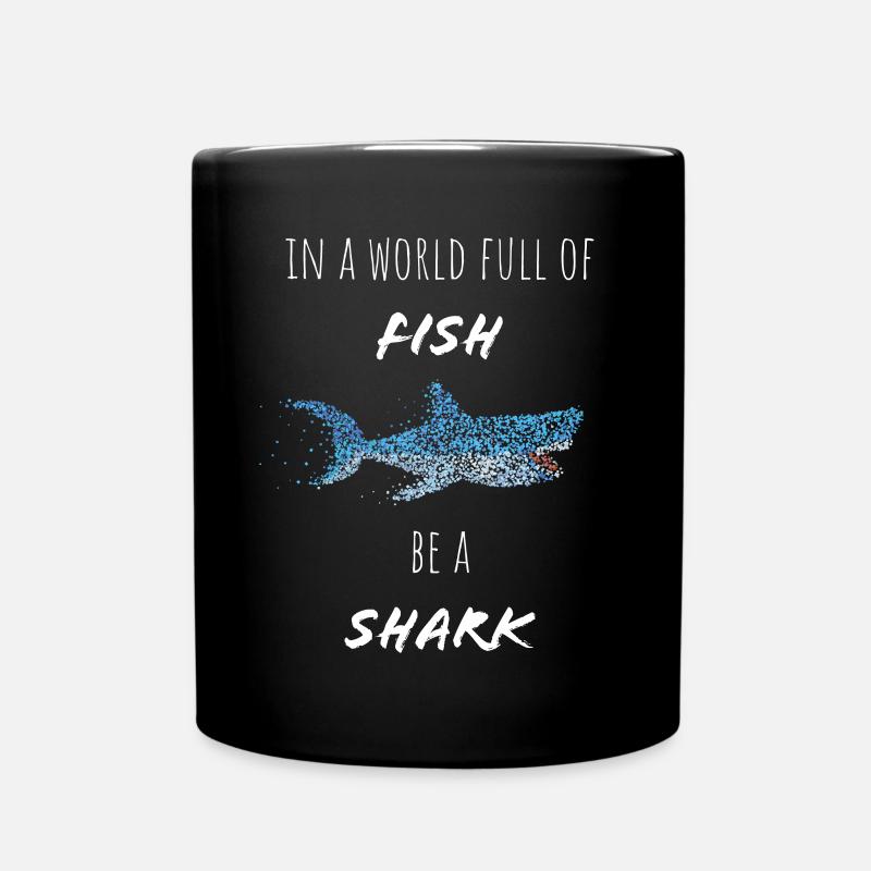 Soyez un requin Requins Baleine Requins Amoureux des requins - Mug uni - noir