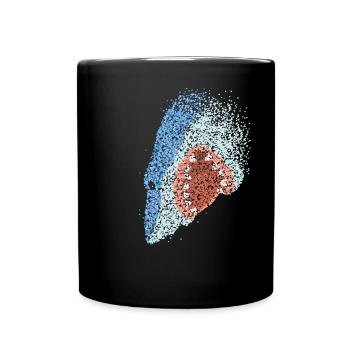 Great White Shark Shark Shark Shark Lovers - Full Colour Mug - black - Front