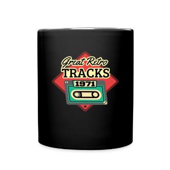 Great Retro Tracks 1971 Cassette Vintage - Mug uni - noir - Devant