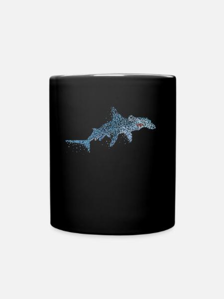 Requin-marteau Requins Baleines Requin Océan - Mug uni - noir