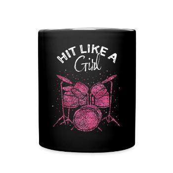 Drummer Drums Band Member - Full Colour Mug - black - Front