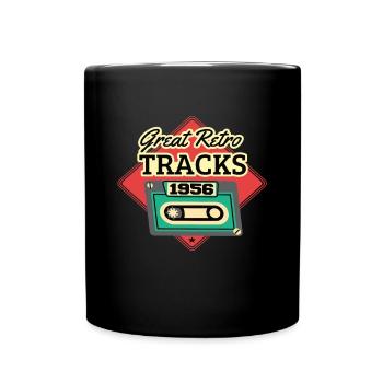 Great Retro Tracks 1956 Cassette Vintage - Mug uni - noir - Devant