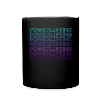 Power Triathlon Deadlifts Haltérophilie Rétro - Mug uni - noir - Devant