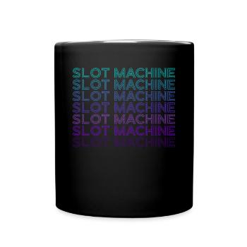 Slot Machine Casino Gambling Las Vegas Retro - Tasse einfarbig - Schwarz - Vorne