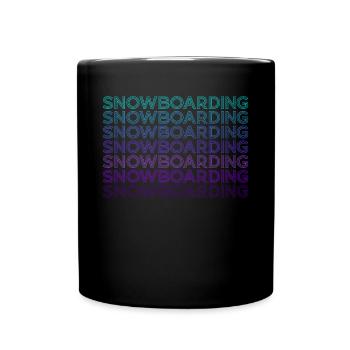 Snowboarding Snowboard Snowboarder Retro - Full Colour Mug - black - Front