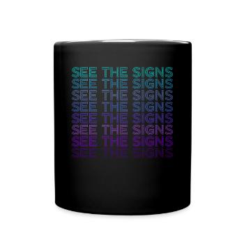 Gebärdensprache Gehörlosenlehrer Dolmetscher Retro - Tasse einfarbig - Schwarz - Vorne