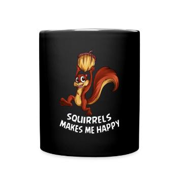 Squirrel Outfit Fan Rodent Rodent Fan - Full Colour Mug - black - Front