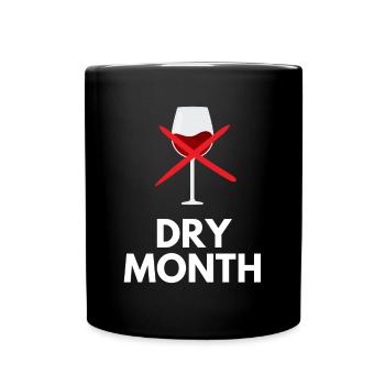 DRY MONTH RED WINE - Mug uni - noir - Devant