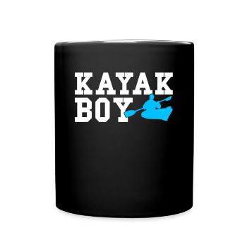 kayak boy - Full Colour Mug - black - Front