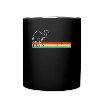 Dromadaire rétro - Mug uni - noir - Devant