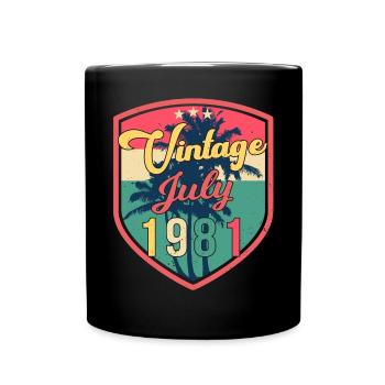 Légendaire juillet 1981 - Mug uni - noir - Devant