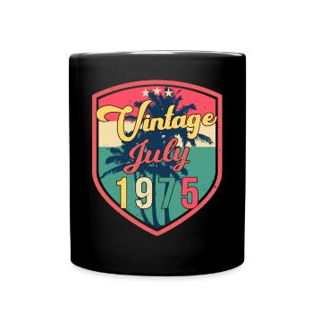Born in July 1975 - Full Colour Mug - black - Front