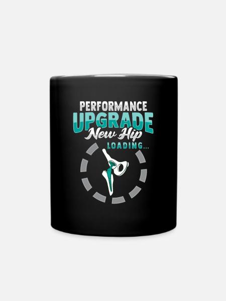 Künstliche Hüfte - Tasse einfarbig - Schwarz