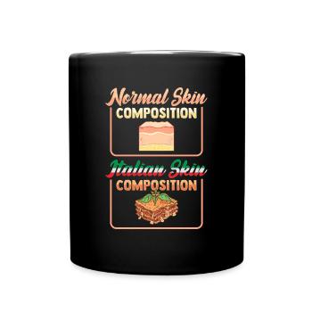 Funny Italian Lasagna Italy Lovers - Full Colour Mug - black - Front