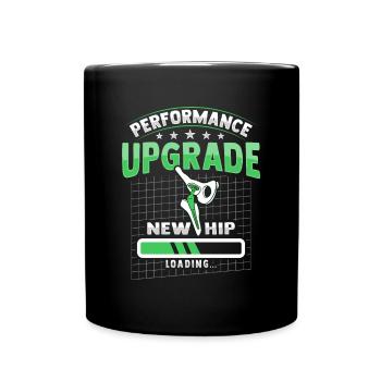 Bionic part design after hip prosthesis surgery - Full Colour Mug - black - Front