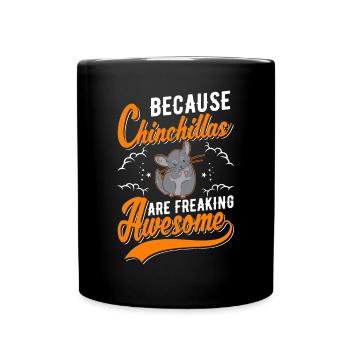 Parce que les chinchillas sont impressionnants - Mug uni - noir - Devant
