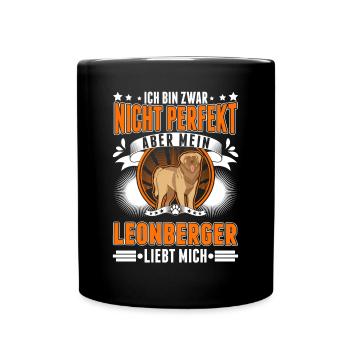 Leonberger - Tasse einfarbig - Schwarz - Vorne