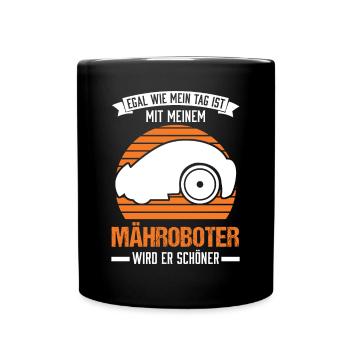 Mähroboter Rasenmähroboter - Tasse einfarbig - Schwarz - Vorne