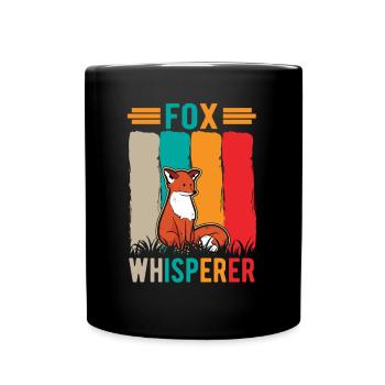 Fuchs Flüsterer Fox Whisperer - Full Colour Mug - black - Front