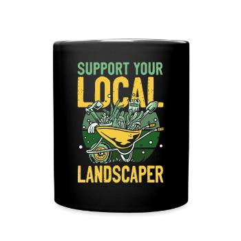 Landscaper Landscaping Landscape - Tasse einfarbig - Schwarz - Vorne