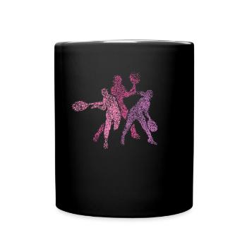 Joueur de tennis Joueur de tennis Paddleball - Mug uni - noir - Devant