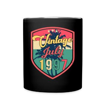 Salutations d’anniversaire cool juillet 1997 - Mug uni - noir - Devant