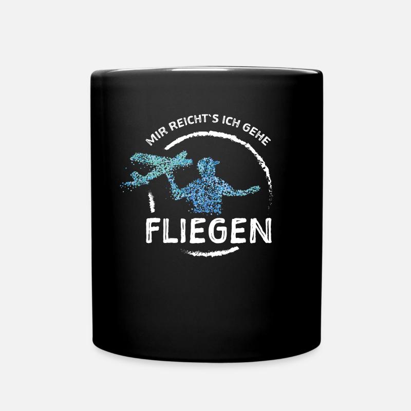 Modellflieger Fliegen Modellflugzeug - Tasse einfarbig - Schwarz