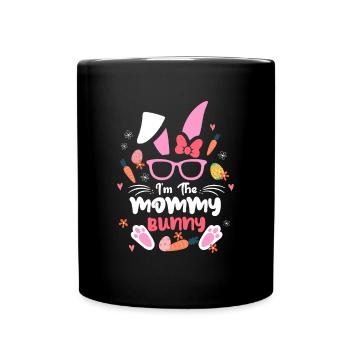 Im The Mommy Rabbit Easter Rabbit Ear Sunglass - Tasse einfarbig - Schwarz - Vorne