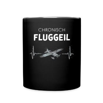Modellflugzeuge Modellfliegen Modellflug - Tasse einfarbig - Schwarz - Vorne