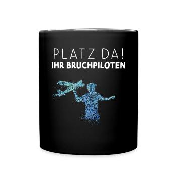 Modellflugzeuge Modellflug Modellfliegen - Tasse einfarbig - Schwarz - Vorne