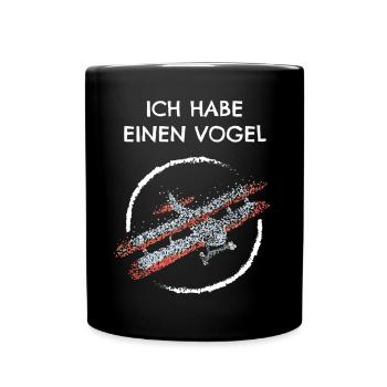 Modellflugzeug Ferngesteuertes Flugzeug - Tasse einfarbig - Schwarz - Vorne