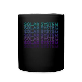 Astrologie du système solaire Rétro - Mug uni - noir - Devant