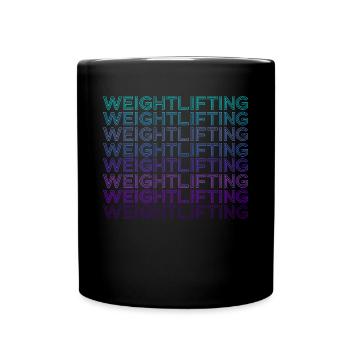 Haltérophilie Haltérophilies Musculation Rétro - Mug uni - noir - Devant