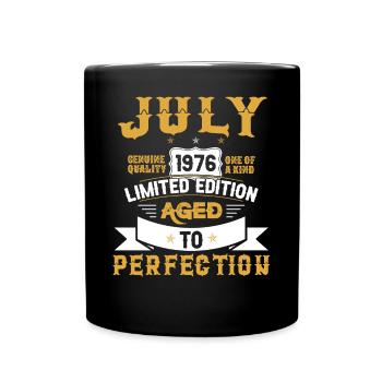 geburtstag originalGeburtstag Juli 1976 geboren Vi - Tasse einfarbig - Schwarz - Vorne