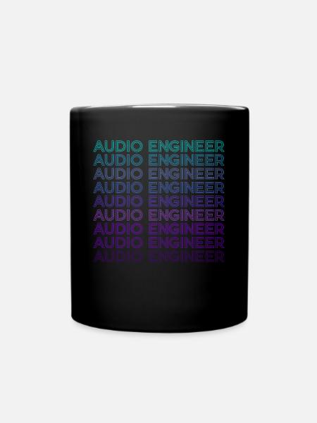 Ingénieur du son Ingénieur du son Retro - Mug uni - noir