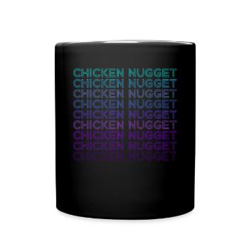 Nugget de poulet Rétro - Mug uni - noir - Devant