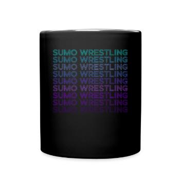 Sumo Wrestling Lutteur de Sumo Japonais Rétro - Mug uni - noir - Devant