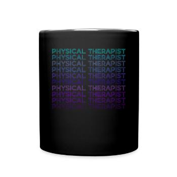 Physiotherapeutin Physiotherapie Retro - Tasse einfarbig - Schwarz - Vorne