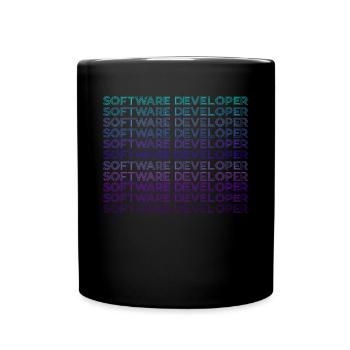 Développeur de logiciels Programmeur informatique Retro - Mug uni - noir - Devant