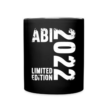 Abitur Gymnasium Damen und Herren Abi 2022 - Tasse einfarbig - Schwarz - Vorne