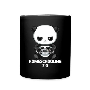 Bitte Nicht Stören - Gaming Panda - Tasse einfarbig - Schwarz - Vorne