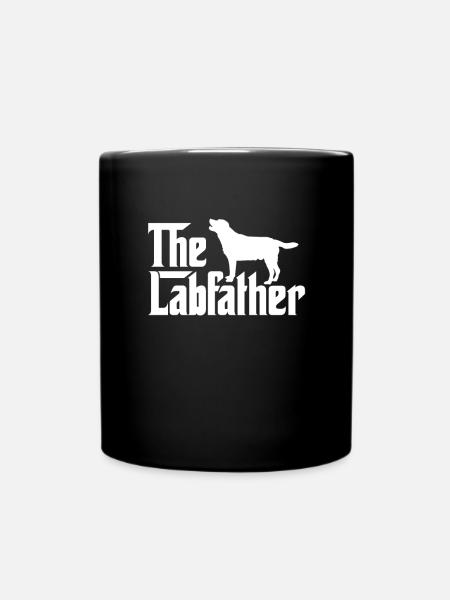 Labrador Father Lab Dad Dog Father's Day Gift - Full Colour Mug - black