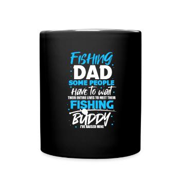 Angler Father Son Fishing Fisherman Fishing Gift - Full Colour Mug - black - Front
