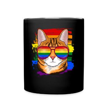 Cadeau LGBTQ pour chat - Mug uni - noir - Devant