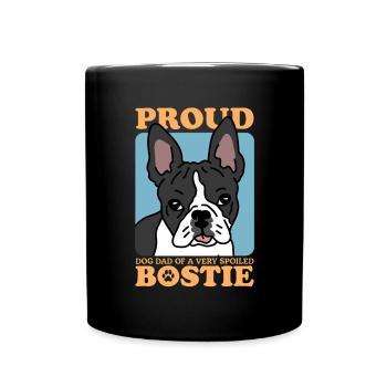 Boston Terrier Dad Dog Dog Owner Gift - Full Colour Mug - black - Front