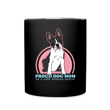 Boston Terrier Mom | Dogs Dog Owners - Full Colour Mug - black - Front
