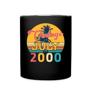 Baujahr Juli 2000 - Tasse einfarbig - Schwarz - Vorne