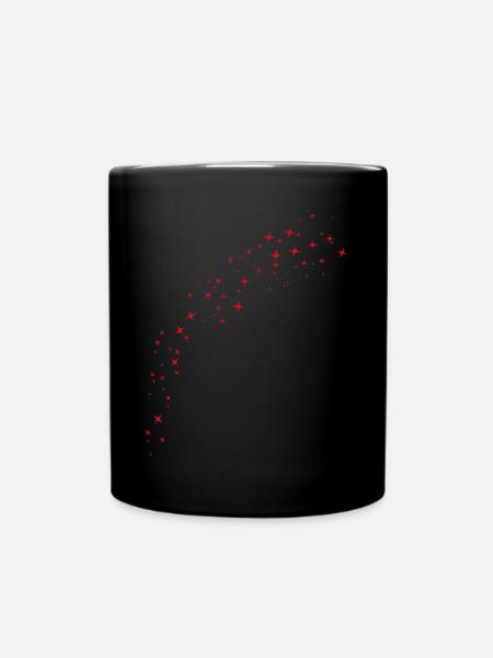 Perfekter Roter Sternenbogen - Tasse einfarbig - Schwarz