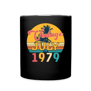 Né en juillet 1979 - Mug uni - noir - Devant